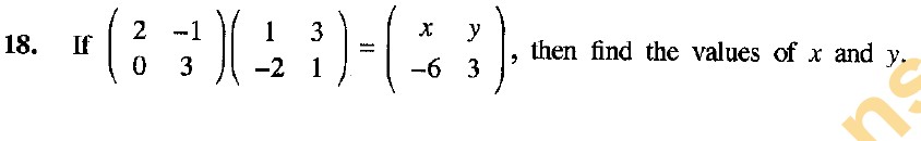 Question 18: matrix multiplication problem